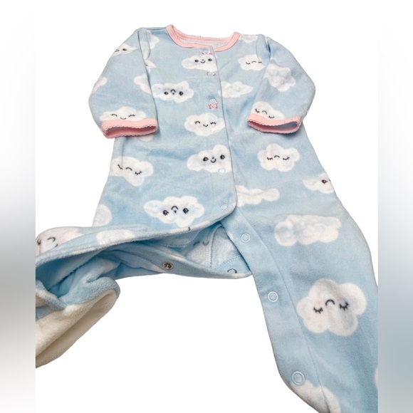 Carter’s - Clouds Footed Fleece Sleep and Play - 9 months - Picture 4 of 5